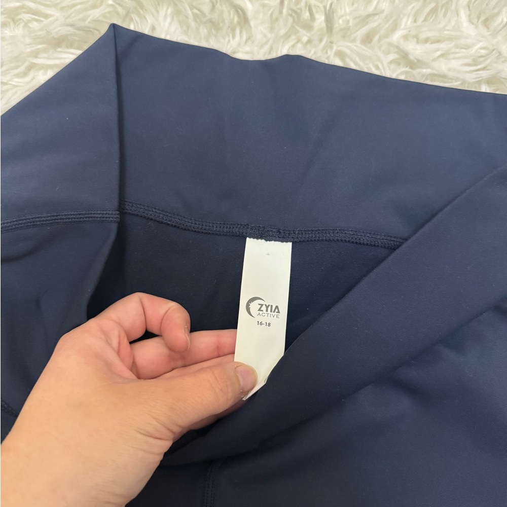ZYIA Dark Blue Women's Leggings - Picture 2 of 4